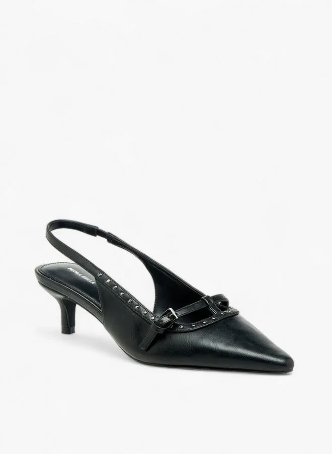 Flora Bella By Shoexpress Womens Kitten Heel Slingback Shoes