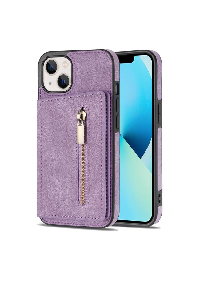 اس-توب جراب لهاتف iPhone 14 مع حامل بطاقات وسحاب - Image 2