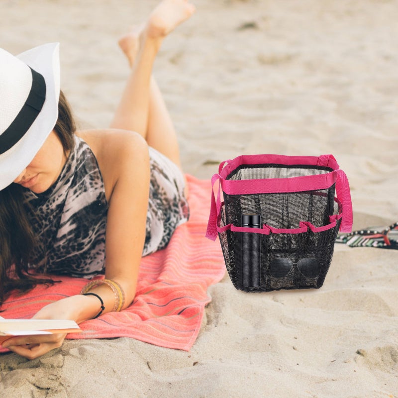 حقيبة أدوات تجميل للبنات بتصميم شبكي قابل للتنفس للسفر والصالة الرياضية - Image 3