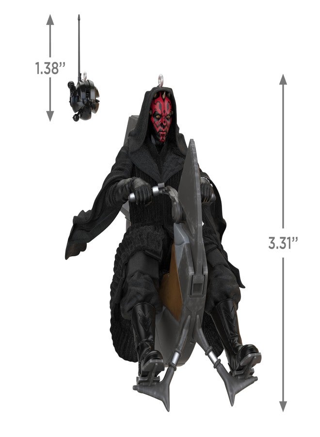 Hallmark Keepsake Christmas Ornaments (Star Wars: The Phantom Menace 25th Anniversary Darth Maul and Sith Probe Droid), Set of 2 - Image 5