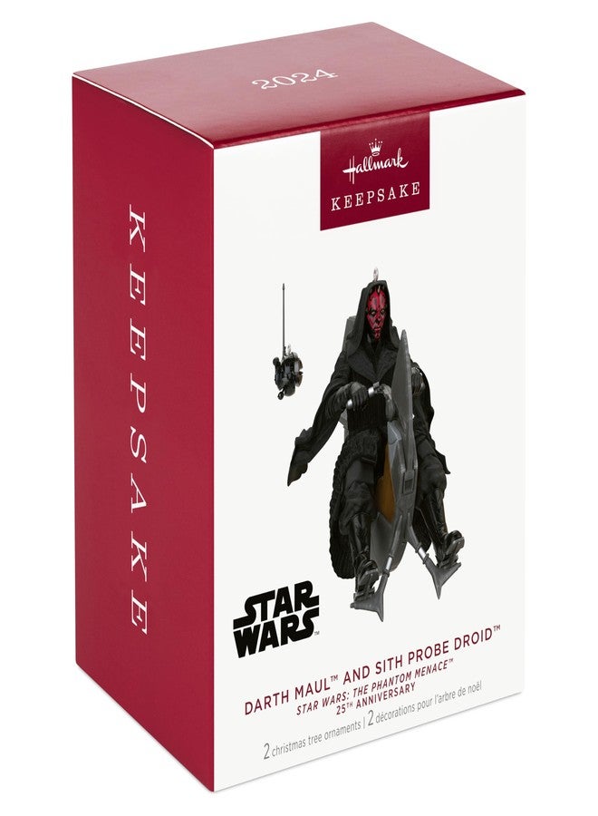 Hallmark Keepsake Christmas Ornaments (Star Wars: The Phantom Menace 25th Anniversary Darth Maul and Sith Probe Droid), Set of 2 - Image 3