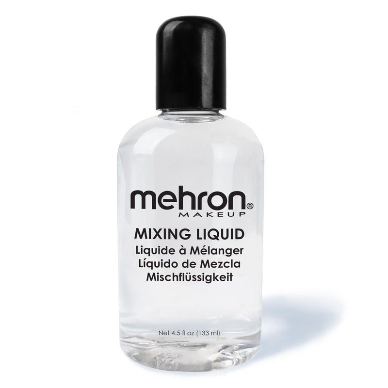 Mehron Makeup Mixing Liquid | Water Resistant For All Day Wear | Multi-Use Makeup Transformer | Eyeliner Mixing Medium | Clear 4.5 fl oz (133 ml) - Image 1