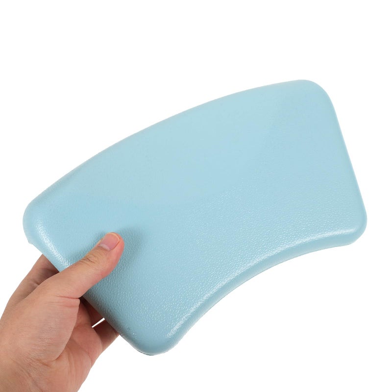 Soft Blue Bath Pillow with Suction Cups Head Rest Pad for Tub Relaxation and Spa - Image 5