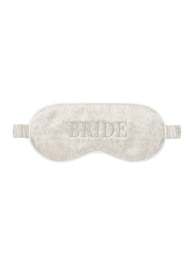 slip Pure Silk Sleep Mask - Bridal Collection - Bride - 100% Pure Mulberry 22 Momme Silk Eye Mask - Comfortable Sleeping Mask with Elastic Band + Pure Silk Filler and Internal Liner - Image 2