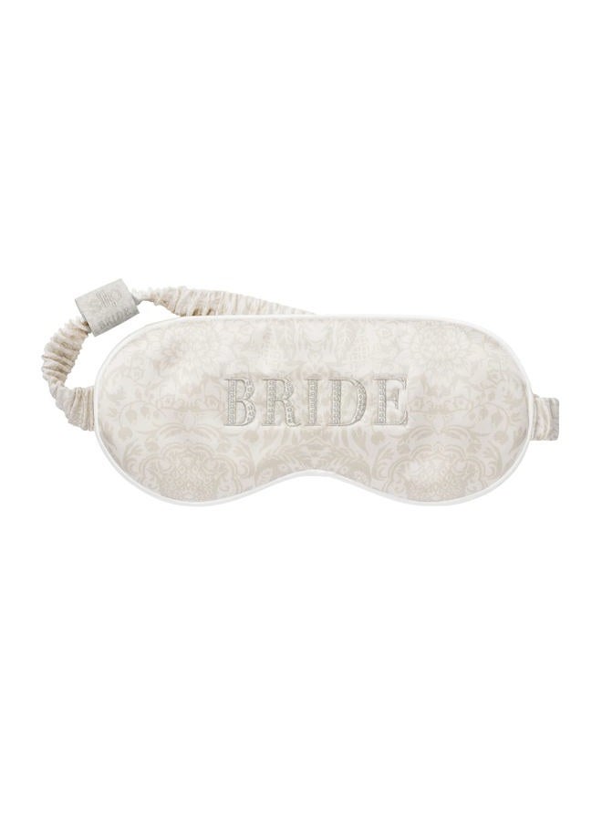 slip Pure Silk Sleep Mask - Bridal Collection - Bride - 100% Pure Mulberry 22 Momme Silk Eye Mask - Comfortable Sleeping Mask with Elastic Band + Pure Silk Filler and Internal Liner - Image 3