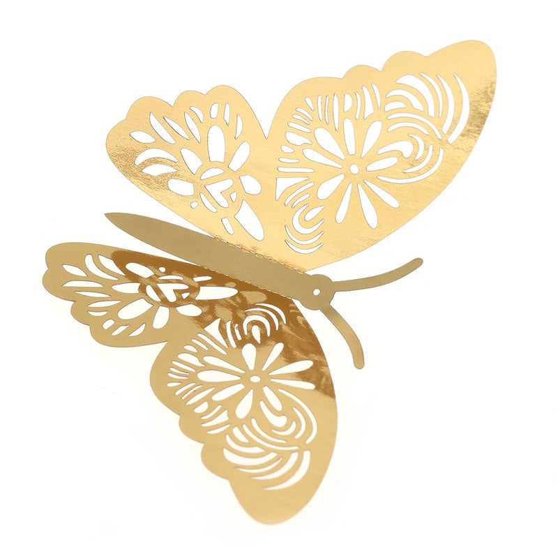 12pcs/set Vivid 3D Butterfly Wall Stickers DIY Art Wall Decals Decor with Glue - Image 2