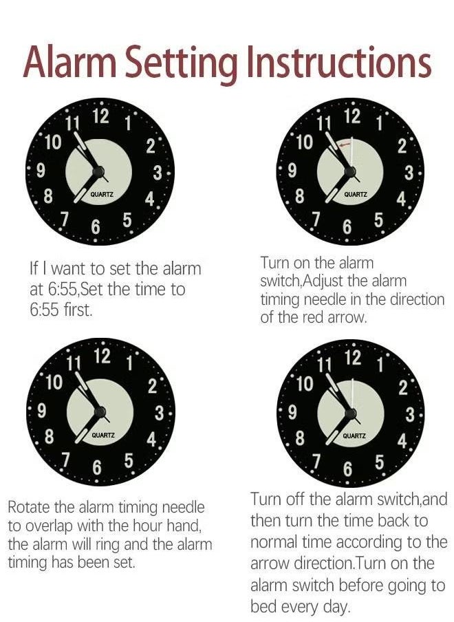 Twin Bell Alarm Clock, Loud Alarm Clock with Backlight, Silent Clock for Bedroom Home or Office, Great for Heavy Sleepers
