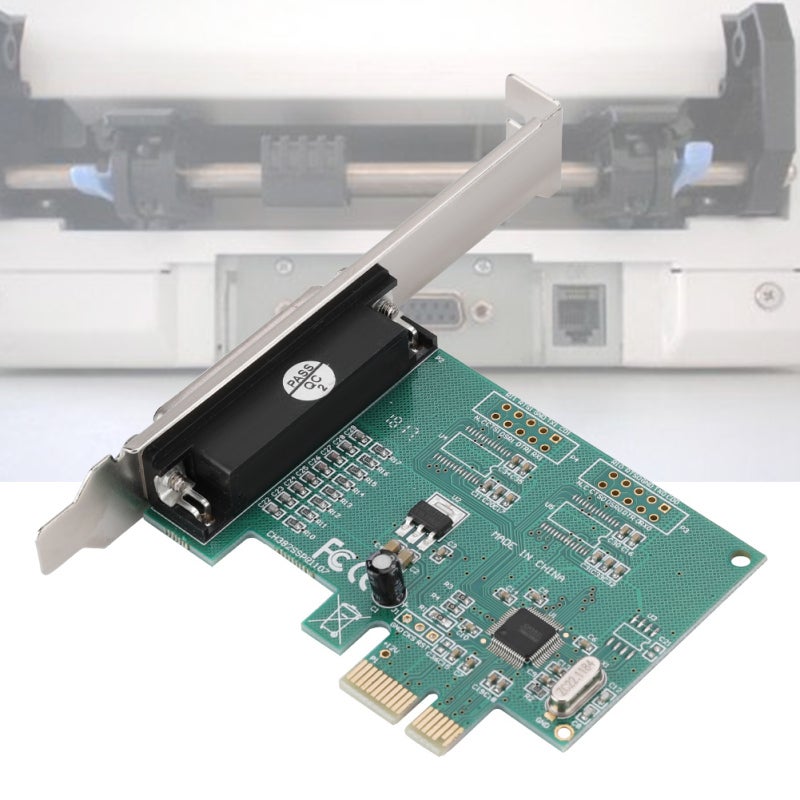 Parallel Port Converter DB25 LPT Printer 25/S Full Duplex Channel Plug Play PCI-E Express Card - 1.5 Mbyte/Sec Transmission Rate EEE1284 Printer Port for Desktop PC - Image 4