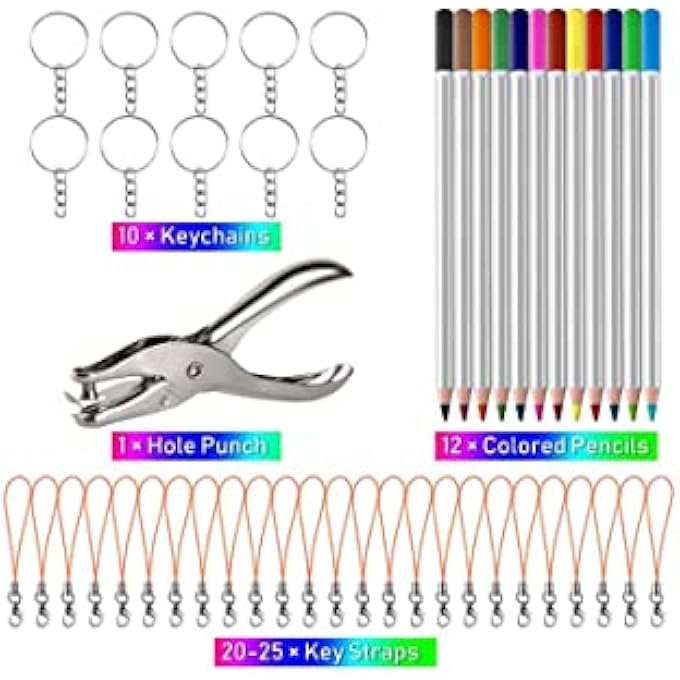 58PIECES HEAT SHRINK PLASTIC SHEET KIT INCLUDE 10 PCS SHRINKY ART PAPER WITH 5 PCS SHRINKY ART PAPER WITH PATTERN, ACCESSORIES FOR KIDS CREATIVE CRAFT - Image 3