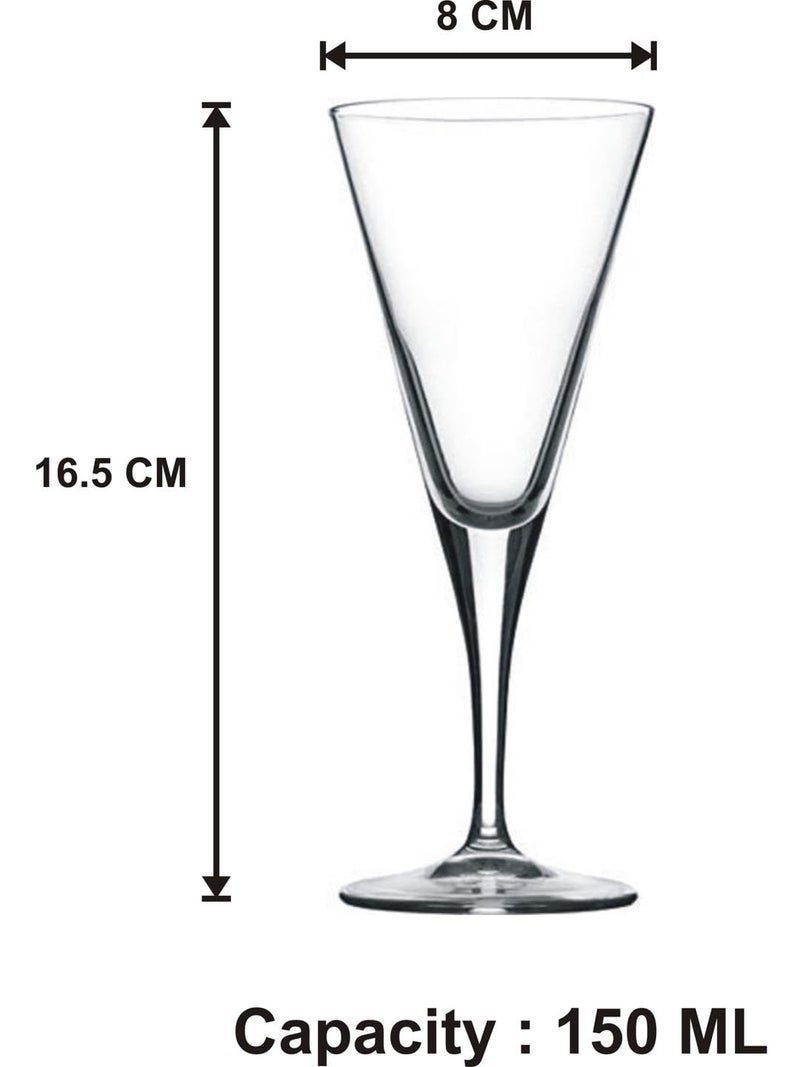 Somil Beautiful Wine Glasses for Memorable Moments 150 ml Capacity Pack of 2 Size 165 X 8 X 8 Cm - Image 3