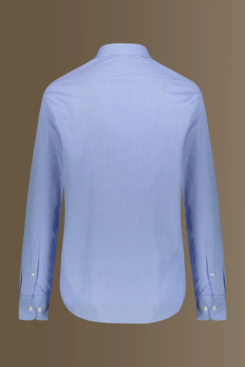 Doppelganger Blue Classic shirt french collar dobby vichy - Sky for Men | Best Price UAE
