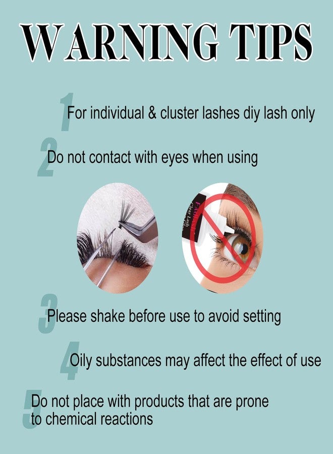 FADLASH غراء كتل الرموش يجف بسرعة يدوم طويلاً غراء رموش شفاف مقاوم للماء للتطبيق الذاتي - Image 5