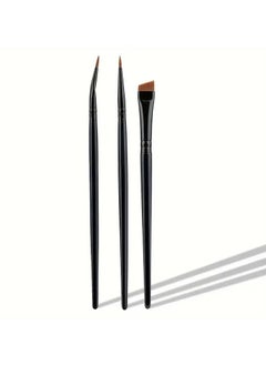 ORiTi 3pcs Eye Makeup Brush Ultra Fine Eyeliner Brush Set, Including Straight, Angled, Bent Tip, Suitable For Makeup  - Image 3