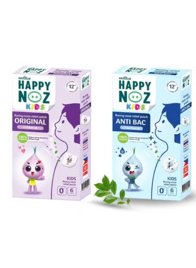 Happy Noz Organic Onion Sticker and Anti Bac Runny Nose Relief Patch Pack Of 2 - Image 1