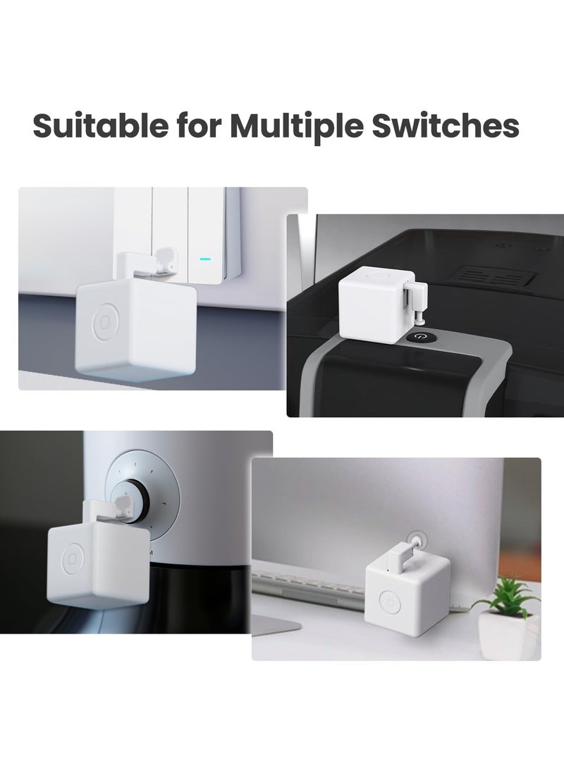 زر دفع ذكي للروبوت الإصبع بدون أسلاك، يمكن ترقيته بالتحكم باللمس، يعمل مع تطبيق الحياة الذكية، يجعله متوافقًا مع أليكسا وجوجل هوم والتحكم بالمؤقت، أبيض - Image 3