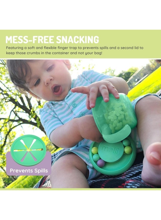 melii - Snack Container - Safe, Spill-Proof, and Playful Food Storage with Educational Beads for Babies, Toddlers, and Kids - BPA-Free & Versatile Snacking Solution - Image 1
