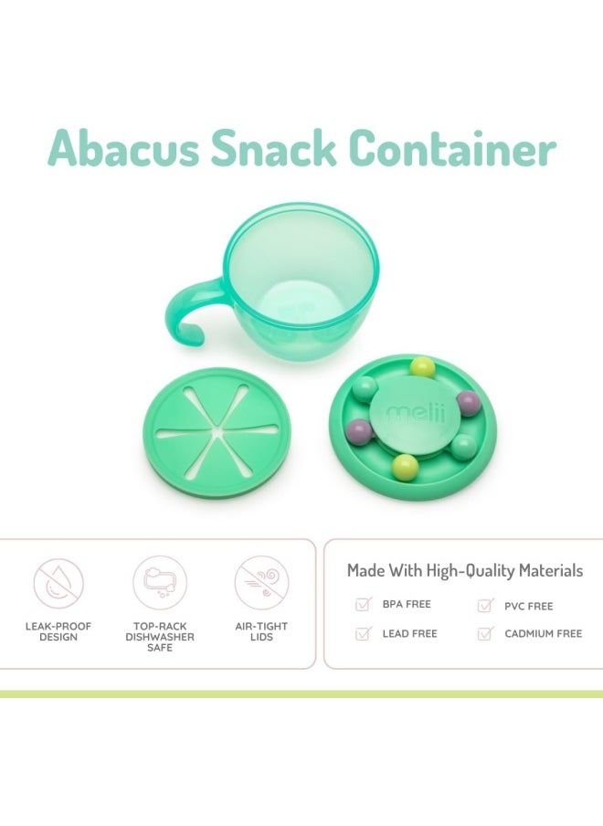 melii - Snack Container - Safe, Spill-Proof, and Playful Food Storage with Educational Beads for Babies, Toddlers, and Kids - BPA-Free & Versatile Snacking Solution - Image 1