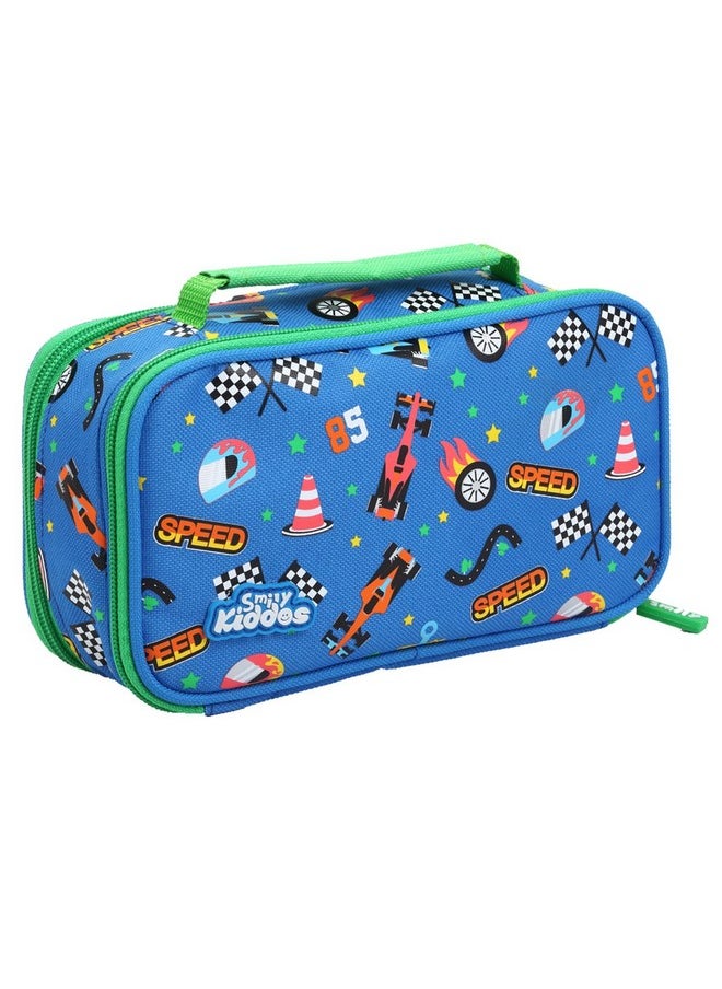 SMILY KIDDOS Smily Kiddos Multipurpose Pencil Case Pencil Box | Pencil Box for Kids/Boys/Girls | Compass Box | School Stationery Colour: Blue/Purple/Light Blue/Pink/Black  - Image 1