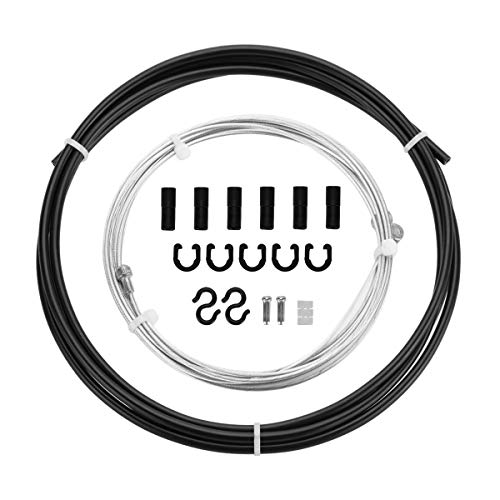 Chooee Universal Bicycle Brake Cable Housing Kit for Mountain Bike or Road Bikes,Standard Black - Image 2
