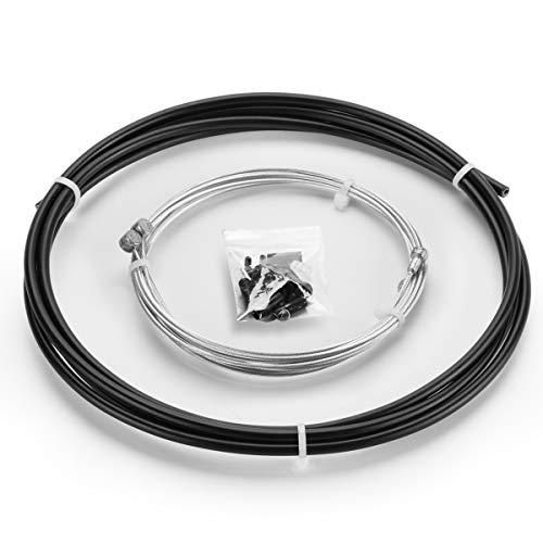 Chooee Universal Bicycle Brake Cable Housing Kit for Mountain Bike or Road Bikes,Standard Black - Image 1