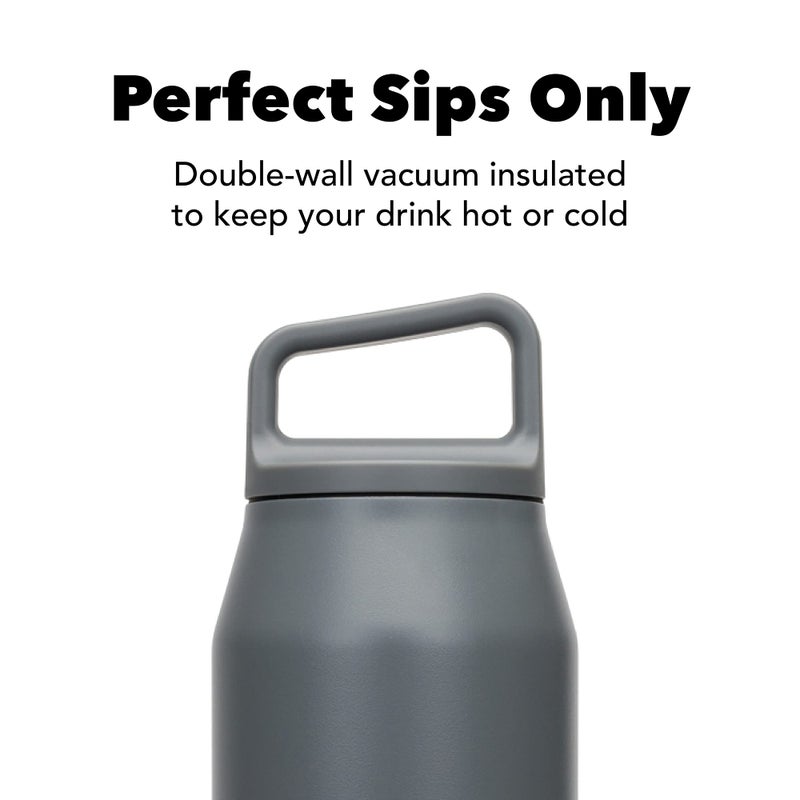 MiiR Wide Mouth Water Bottle - 32oz Insulated Water Bottle in Stainless Steel with Double Wall Vacuum Insulation, Leakproof Design, Keeps Drinks Hot or Cold - Image 3