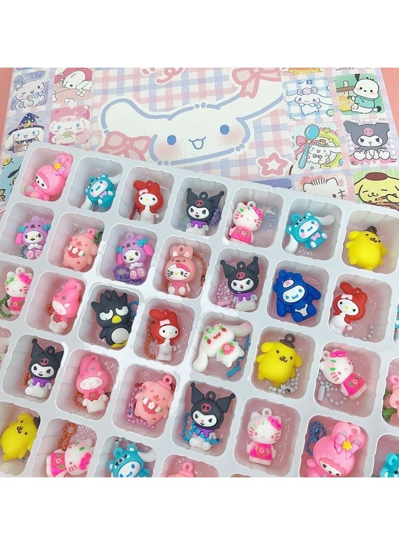 40 Pieces Mystery Box Toys Set with Anime Figure Keychain, Suprising Box Blind Box, Cute Cartoon Action Figure Blind Box, Collectible Toy , Ideal Birthday Christmas Gift for Kids,Children Party Favors kuromi - Image 2
