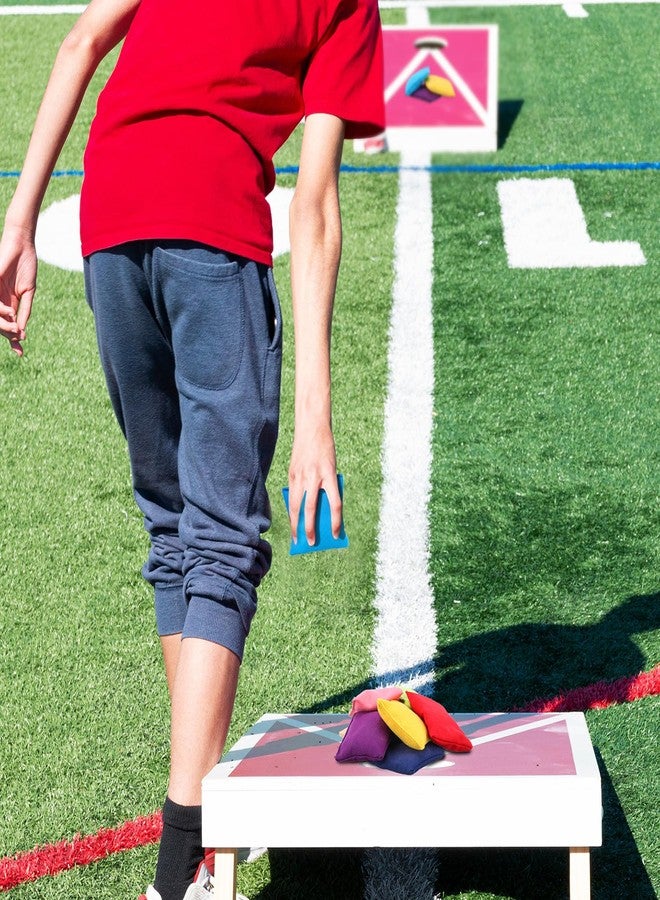 Sosation 32 Pack Bean Bags Toss for Kids Cornhole Bean Bags Colorful Bean Bags for Tossing Canvas Toss Bags Hand Toy Toss Games Weights for Outdoor Yard Games, Assorted Colors (Fresh Colors, 2.76 x 2.76 Inch) - Image 4
