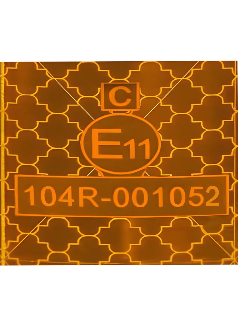 Nzb Tüvtürk Approved Yellow Partial Reflective Reflective Phosphorescent Strip Tape Intermittent Warning Tape 1 Meter  - Image 4