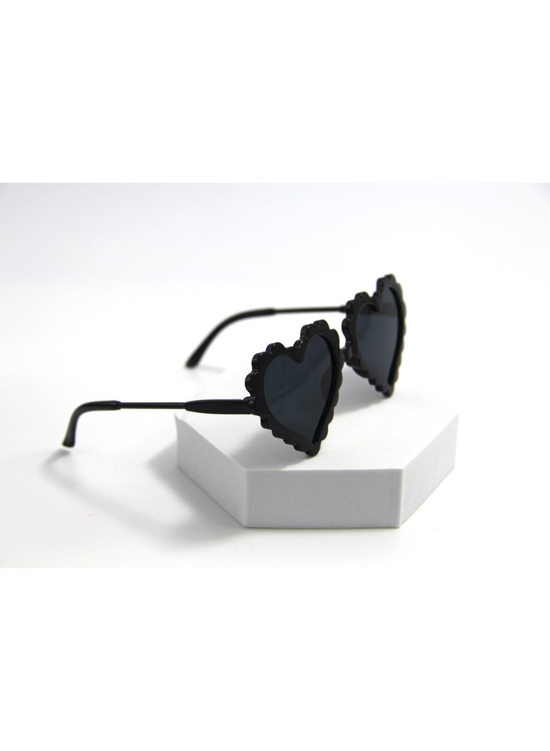 D'Daniela Aisha Glasses and Bow Barrette Ponytail Set For Babies and Girls - Black - Image 1