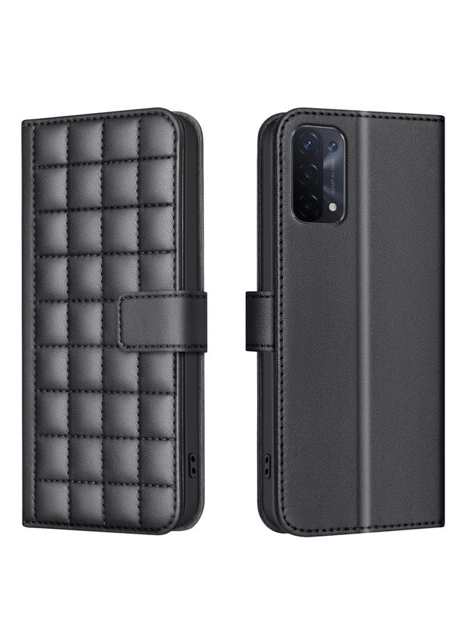 S-TOP Case For OPPO A74 5G / A93 5G / A54 5G Square Texture Leather Phone Case - Image 1