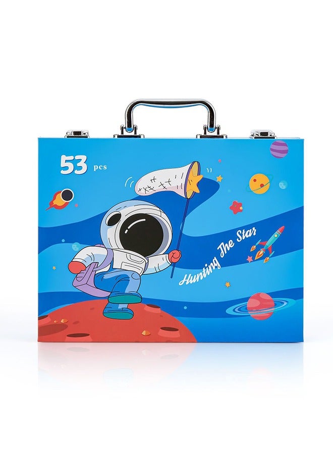 OASIS DESERT 53 Pieces Of Painting Brushes, Watercolor Pens, Marker Pens, Colored Pencils, Oil Pastels, Crayons, Gift Art Supplies, Children's Stationery Set - Image 2