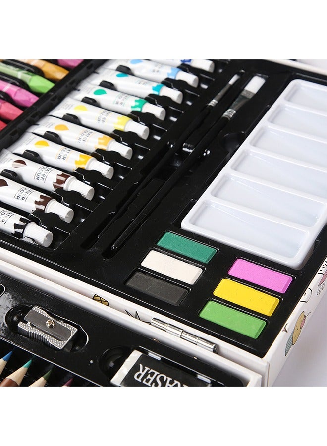 OASIS DESERT 53 Pieces Of Painting Brushes, Watercolor Pens, Marker Pens, Colored Pencils, Oil Pastels, Crayons, Gift Art Supplies, Children's Stationery Set - Image 4