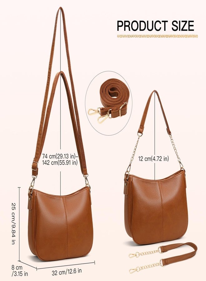 SENDEFN Fashion Shoulder Bag for Women Cute Hobo Tote Handbag Cute Soft Small Clutch Purses - Image 4