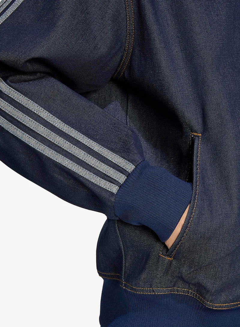 Adidas Originals INDDNM Firebird Adicolor Raw Denim Track Top for Men | Best Price UAE