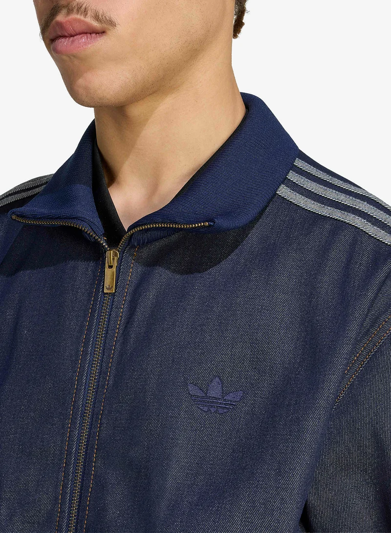 Adidas Originals INDDNM Firebird Adicolor Raw Denim Track Top for Men | Best Price UAE