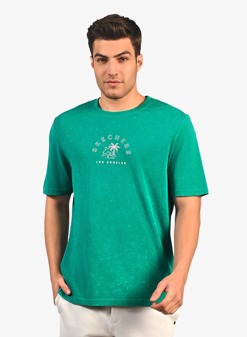 SKECHERS Acid Wash Graphic T-Shirt - Image 1