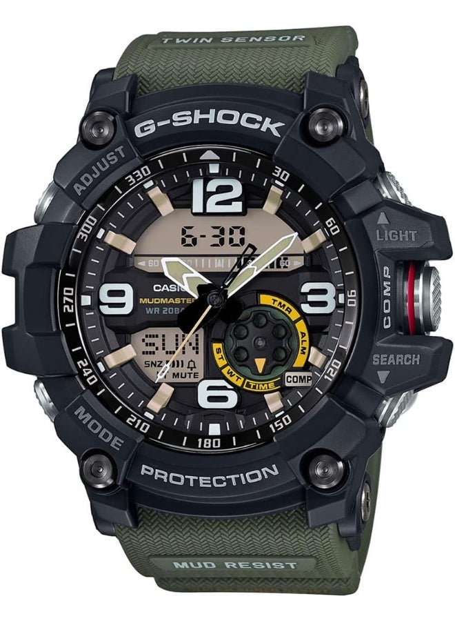 Casio G-Shock Watch - GG-1000-1A3DR Black Dial, Green Band - Image 1