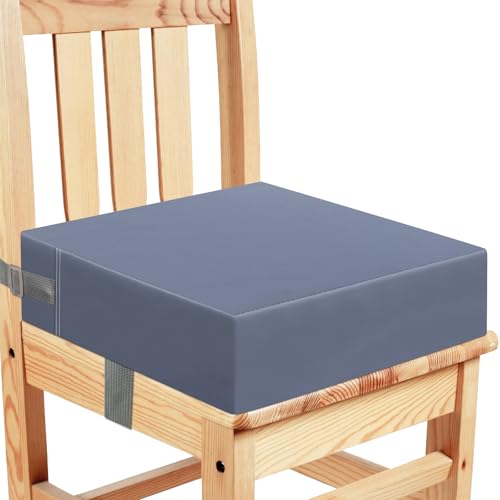 KOXUIUF Toddler Booster Seat for Kitchen Chair Dining Table, Washable Thick Strong Support Portable Booster Chair for Toddlers Eating, Easy Cleaning Booster Seat Cushion Detachable with Adjustable Straps - Image 1