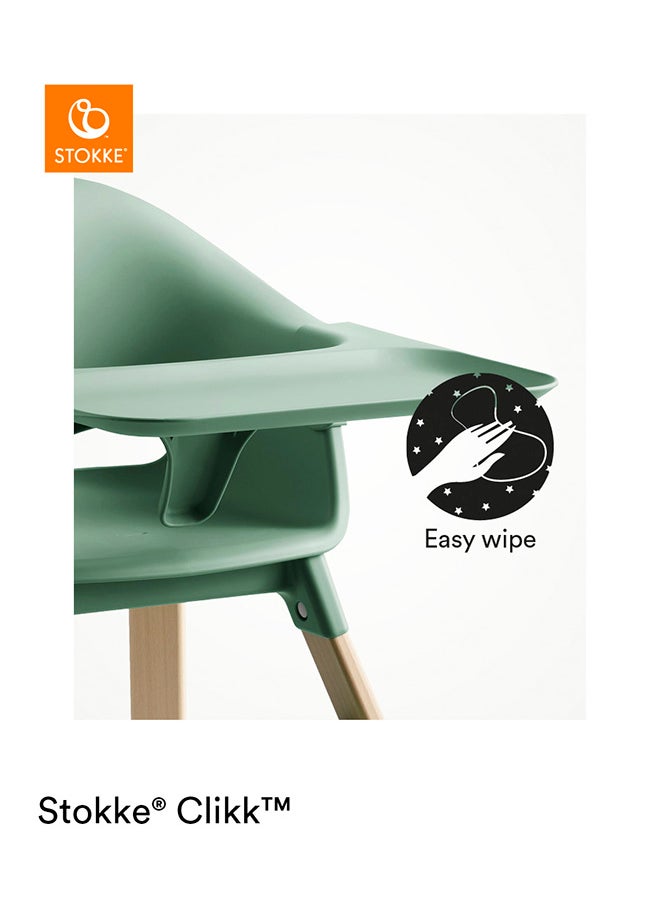 STOKKE - Clikk High Chairall - In - One Baby High Chair With Tray + Harnesslight, Durable And Travel Friendlyergonomic And Adjustable Featuresbest For 6 - 36 Months Or Up To 15Kg/33Lbsclover Green - Image 1