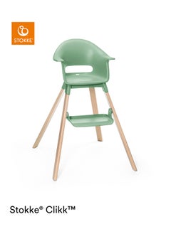 STOKKE Clikk High Chairall - In - One Baby High Chair With Tray + Harnesslight, Durable And Travel Friendlyergonomic And Adjustable Featuresbest For 6 - 36 Months Or Up To 15Kg/33Lbsclover Green  - Image 4