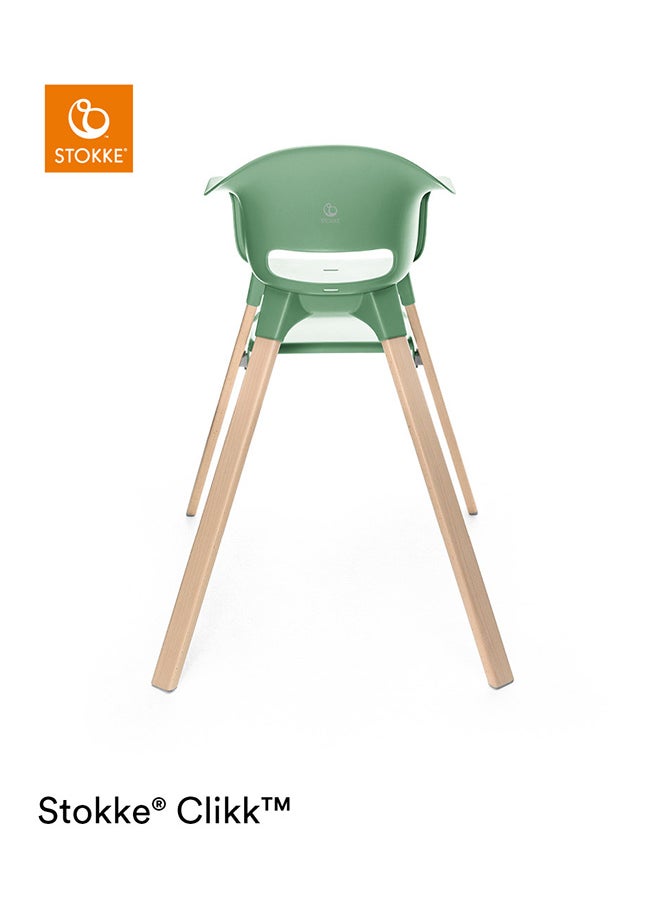 STOKKE - Clikk High Chairall - In - One Baby High Chair With Tray + Harnesslight, Durable And Travel Friendlyergonomic And Adjustable Featuresbest For 6 - 36 Months Or Up To 15Kg/33Lbsclover Green - Image 1