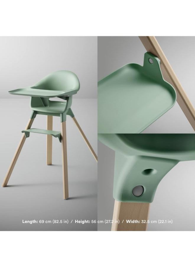 STOKKE - Clikk High Chairall - In - One Baby High Chair With Tray + Harnesslight, Durable And Travel Friendlyergonomic And Adjustable Featuresbest For 6 - 36 Months Or Up To 15Kg/33Lbsclover Green - Image 1