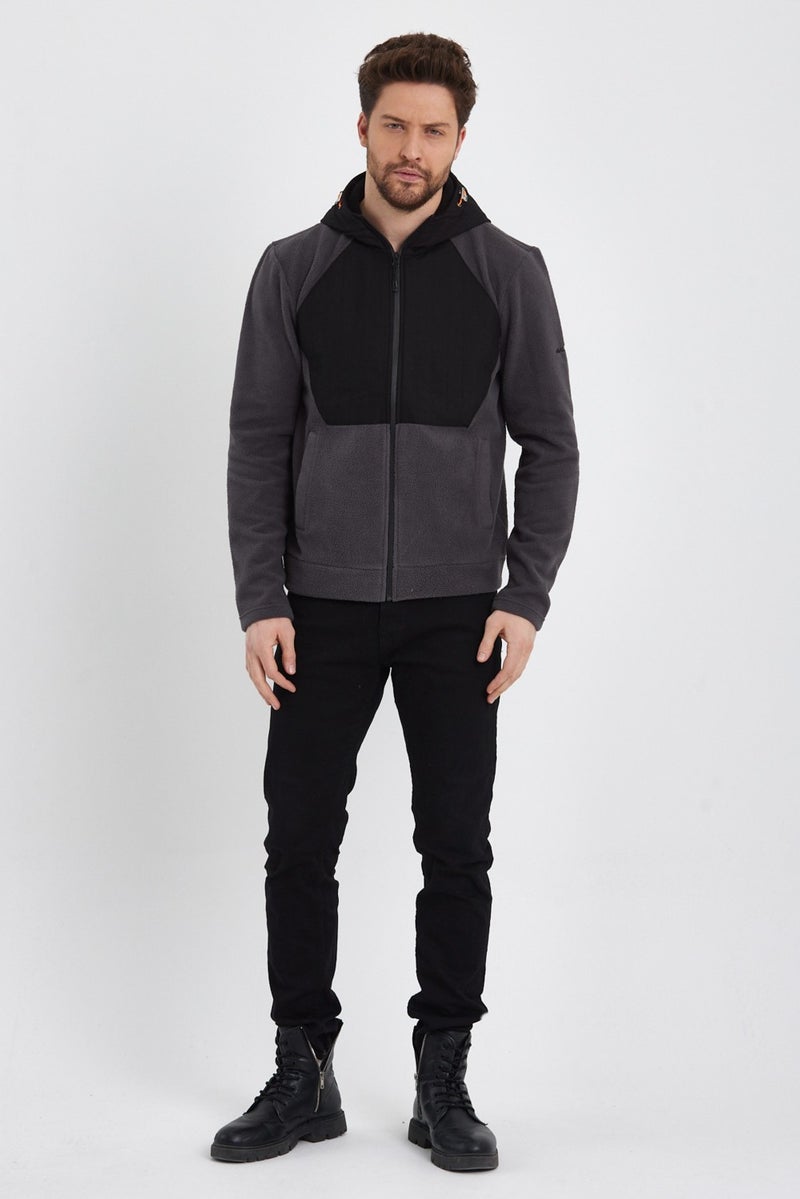 Uomo Park 5301 Intersoft Men's Zippered Hooded Jacket  - Image 4
