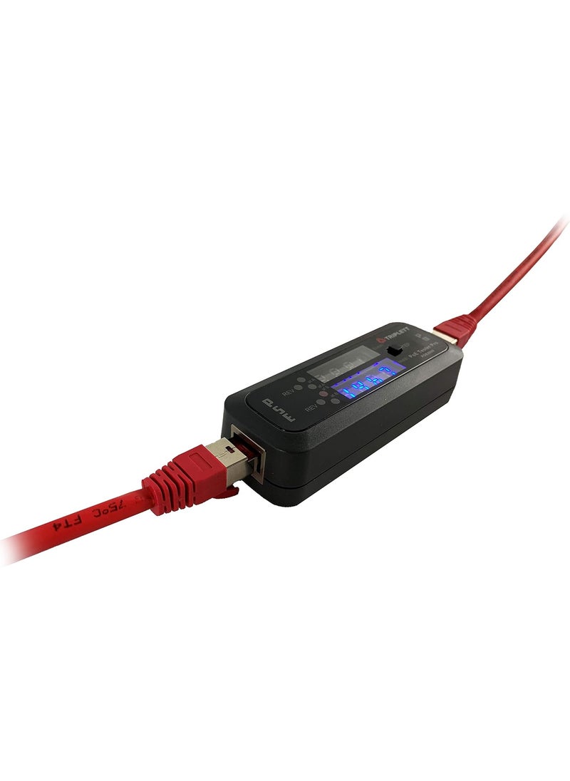 Triplett Triplett POE2000 PoE Tester Pro Inline Power Over Ethernet Detector  PSETypeClass Power Source Polarity Voltage and Current  - Image 3