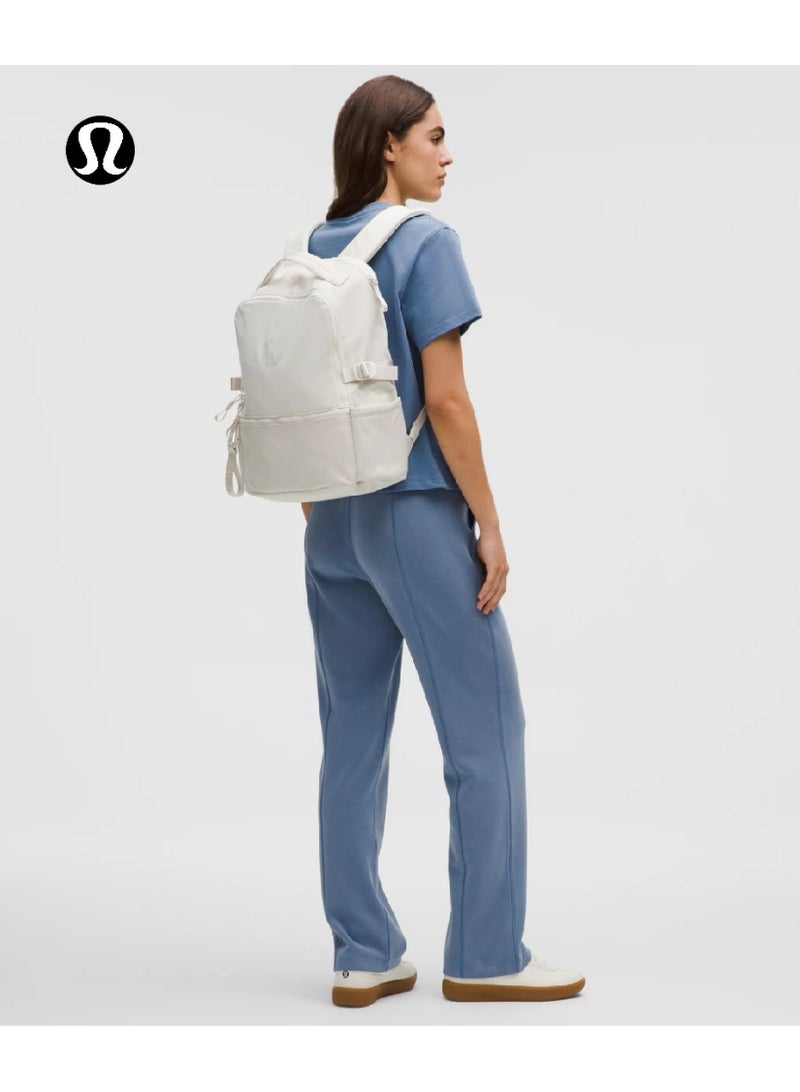 لولوليمون حقيبة الكتف المزدوجة Lululemon ، رياضية ، للمدرسة ، ملابس غير رسمية ، المشي لمسافات طويلة ، حقيبة ظهر سعة كبيرة 22 لتر - Image 4