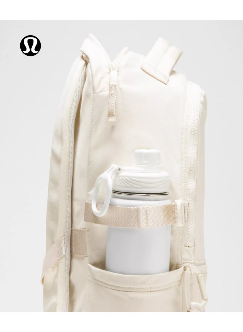 لولوليمون حقيبة الكتف المزدوجة Lululemon ، رياضية ، للمدرسة ، ملابس غير رسمية ، المشي لمسافات طويلة ، حقيبة ظهر سعة كبيرة 22 لتر - Image 3