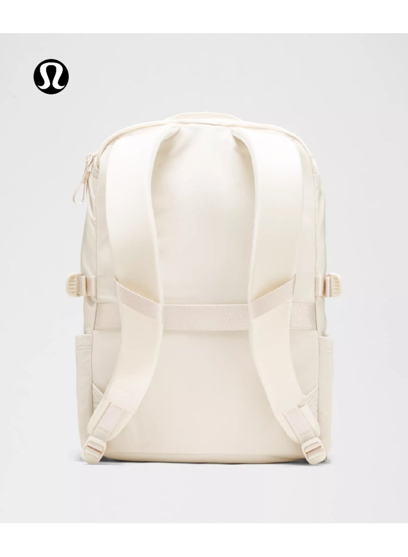 لولوليمون حقيبة الكتف المزدوجة Lululemon ، رياضية ، للمدرسة ، ملابس غير رسمية ، المشي لمسافات طويلة ، حقيبة ظهر سعة كبيرة 22 لتر - Image 2