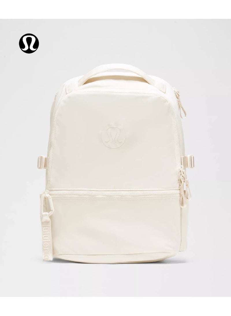 لولوليمون حقيبة الكتف المزدوجة Lululemon ، رياضية ، للمدرسة ، ملابس غير رسمية ، المشي لمسافات طويلة ، حقيبة ظهر سعة كبيرة 22 لتر - Image 1