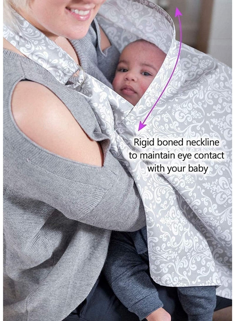 Breastfeeding Sheath, Nursing Cover for Breastfeeding, Nursing Scarf for Baby, Lightweight and Breathable Privacy Feeding Cover, Breastfeeding Apron, Full Coverage, Adjustable Shoulder Straps - Image 2