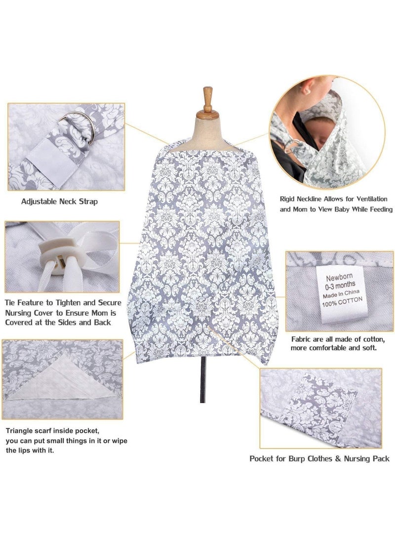 Breastfeeding Sheath, Nursing Cover for Breastfeeding, Nursing Scarf for Baby, Lightweight and Breathable Privacy Feeding Cover, Breastfeeding Apron, Full Coverage, Adjustable Shoulder Straps - Image 4
